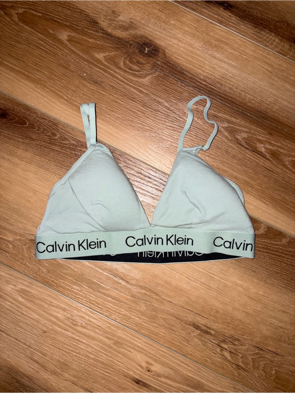 Calvin Klein Sage Green Wireless Bralette